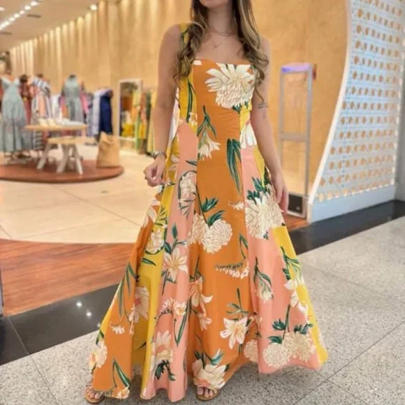 FARM Rio Floral Alice Dress Size L - Picture 3 of 9